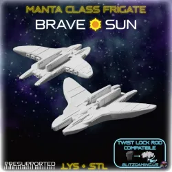 Ocean-Themed Fleet: 7 Starships for Brave Sun and Other Games