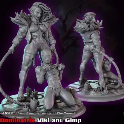 Orc Dominatrix Viki and Gimp ‘Guh’