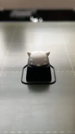 Peeking Cat Keycap