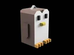 Penguin keychain