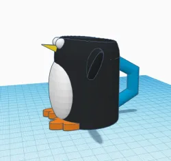 Penguin Pen Holder Cup