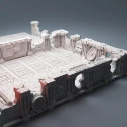 Scifi Grimdark Ruined Industrial Chemworks Add-on