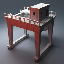 Scifi Grimdark UnderNidus Gantry Crane 28mm