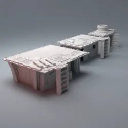 Scifi Grimdark UnderNidus ShakStak Hab Buildings