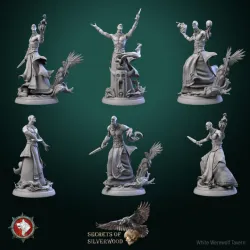 Secrets of Silverwood  December Release 29 STL's miniatures pre-supported +  dnd 5e stats block