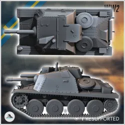Stormartillerivagn Sav m/43 Swedish assault gun - Germany Eastern Western Front Normandy Stalingrad Berlin Bulge WWII