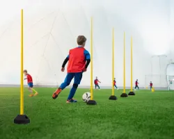 Training pole soccer equipment bar workout football