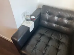 Tray, cupholder, or coaster for square armrest (Ikea Morabo)
