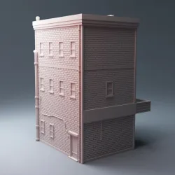 Urban Modern Movie Theater Building 28mm