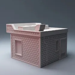 Urban Pizza Shop Building 28mm
