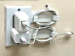 USB Cable Organizer Outlet Cover