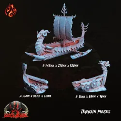 Viking Settlement Scenery Pieces
