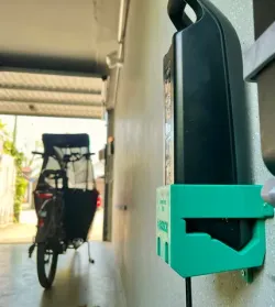Wandhalter für Bosch eBike Akku Powerpack 500 | wall bracket for Bosch ebike battery "PowerPack 500"