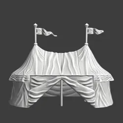 Wargaming props - Medieval Command Tent