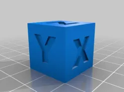 XYZ calibration cube