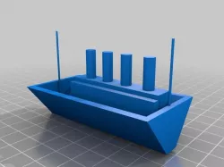 3D titanic ship