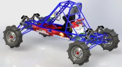 4WD single seat Hayabusa powered Dune Buggy