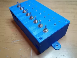 Box for 8 toggle buttons