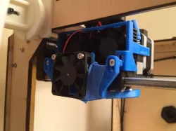 Bracket for Active Cooling Fans.  FlashForge Dual