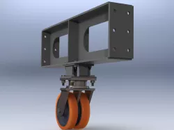 Caster wheel construction