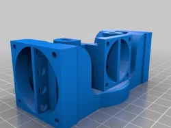 Combined J-Head/object cooling system for Gregs/Wade extruder, iteration 6 Remixed