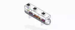 CROSS FLOW HEAT EXCHANGER ASSEMBLY