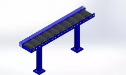 Driven roller bed