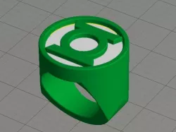 Dual Extrusion Green Lantern Ring