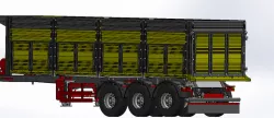Dump semi trailer