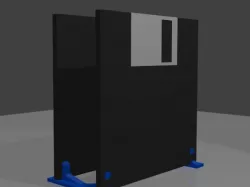 Floppy disk documents / mail holder