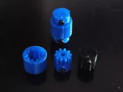 Gear coupling for 5mm shaft