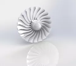 jet Engine Turbine propeller