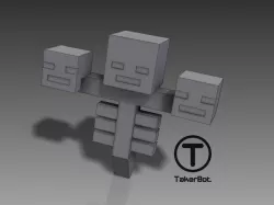 Minecraft Wither - Fully Articulated