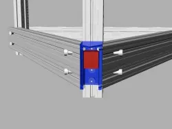 New idea very simple to mount delta delta Kossel and Rostock aluminum! ...  :-)    (supporting parts in the engine and Abs)