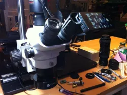 Olympus microscope SZ61TR Eyepiece adapter for iPhone-5
