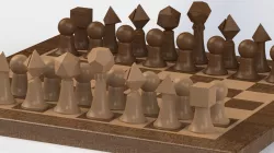 Platonic Solids Chess Set