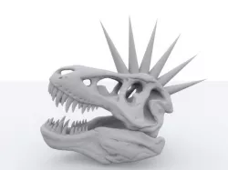 PUNK T-REX SKULL