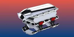 SBC 18 Degree Turbo Intake with intercooler