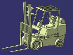 Simple layout forklift