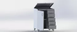stainless cabinet