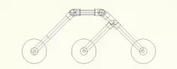 Stair climber rocker bogie