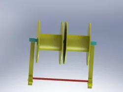 Stand / Support, for Spools of filament for Robo 3D printer.