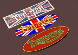 Triumph logo plate