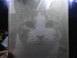 Zero the cat lithopane
