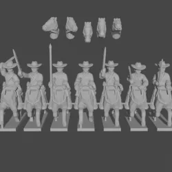 10-15mm Union Cavalry  with Sabres UA-UN-1