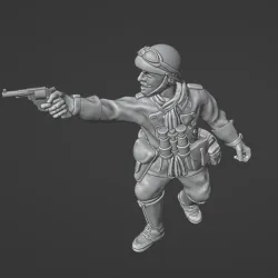 28mm French dragon porte officer