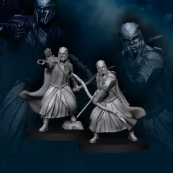 2x Armoured Wood Elf with Bow | Wood Elves | Fantasy