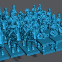 6-15mm Saxon HQ/Command Set (1806) NAP-SA-6