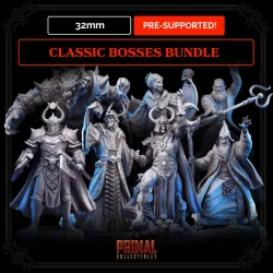 8 miniatures - 32mm - classic miniatures RPG bosses - MASTERS OF DUNGEONS QUEST