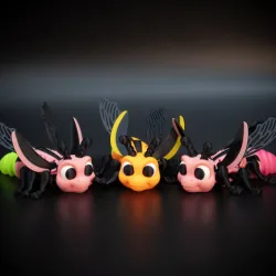 Adorable Flexi Firefly Articulated Design STL/3MF MultiColor Pre Painted